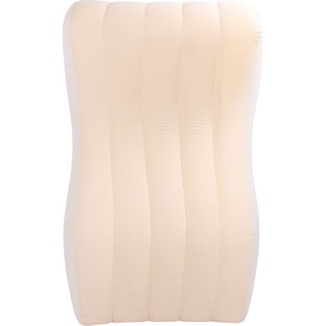 Canapé-lit gonflable en PVC confortable et portable pour le camping, les pique-niques, la randonnée et les voyages, couleur beige café. Idéal pour la maison, les pique-niques, les randonnées et les vo (1/5)