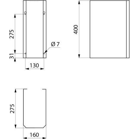 Delabie Siphonverkleidung f. WT FRAJU