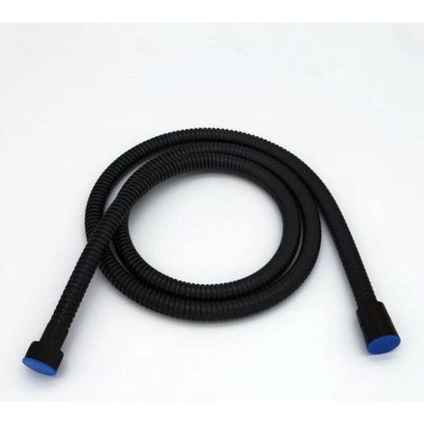 Flexible de douche 1.5M noir mat, douche en acier inoxydable, flexible de douche universel à câble, antidéflagrant et résistant à la torsion (1/3)