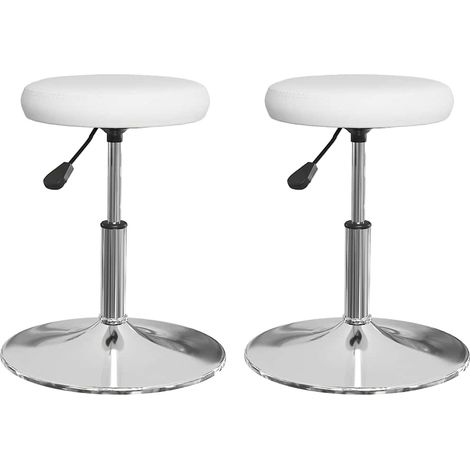 vidaXL Dining Chairs 2 pcs White Faux Leather (1/5)