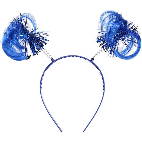 Königsblaues Haarband, ideal für Partys, Karneval und patriotische Paraden. (1/2)