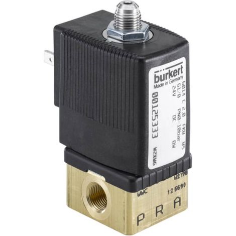 Bürkert Vanne à commande directe 125333 6014 24 V/DC Matériau du boîtier laiton Matériau isolant FKM 1 pc(s)