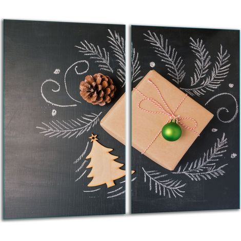 Planche à découper en verre 2x 30x52 Noël (1/5)