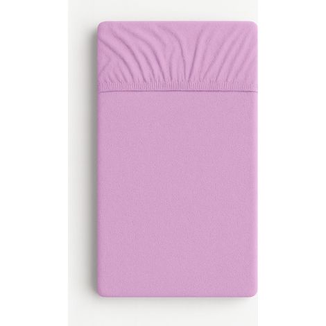 Sábana bajera ajustable de rizo para cuna 120x60cm - violeta (1/4)