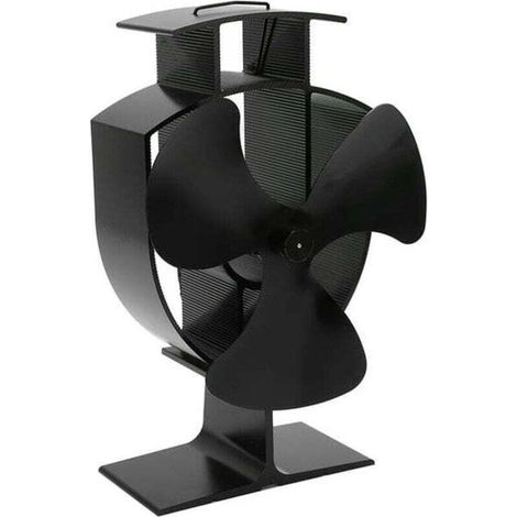 Fireplace Fan 3 Blades Efficient Heat Transfer Safety Pellet Stoves (1/4)