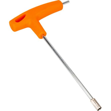 Llave de vaso en forma de T para reparación de bicicletas y motocicletas, orificio hexagonal (5,5 mm).