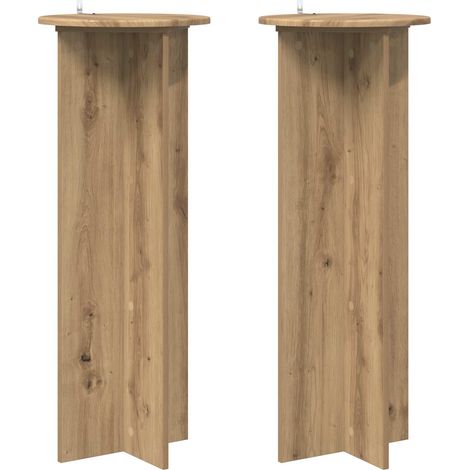 Maison Exclusive - Supporto per piante 2 pcs Rovere Artigianale Ø40 x 100 cm