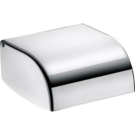 Porte rouleau papier toilette inox mural 566 - Support WC design moderne salle de bain chromé solide (1/3)