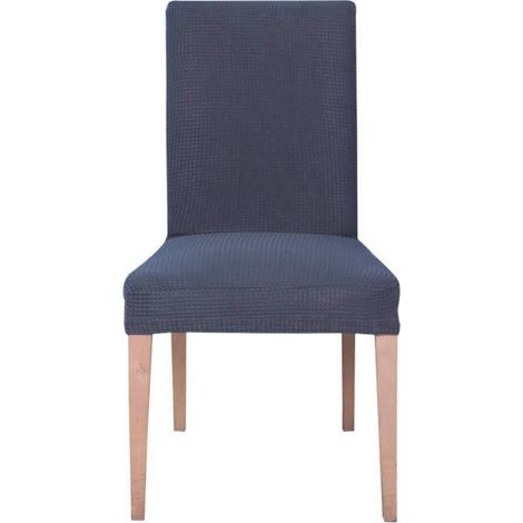 Stuhlhussen 6 Stück, elastische Jacquard-Spannbezüge für Bankett, Grau (1/5)