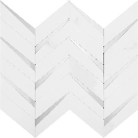 Set di 2 adesivi da parete mina 31x31 cm a motivo a spina di pesce bianchi - Atmosphera créateur d'intérieur (1/3)