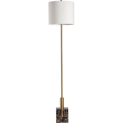 Lampe haute en marbre noir style art déco élégance sculptée - Noir marbre sculpté (1/4)