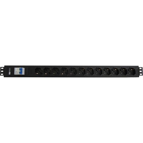 WP WPN-PDU-I02-12 Stromverteilereinheit (PDU) 12 AC-Ausgänge 1.5U Schwarz