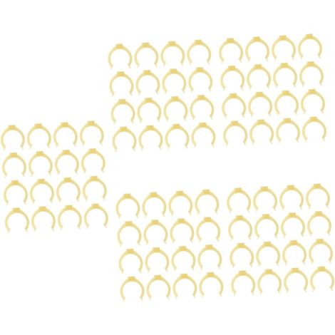 100 clips de fixation pour plinthes meubles cuisine en plastique (1/5)