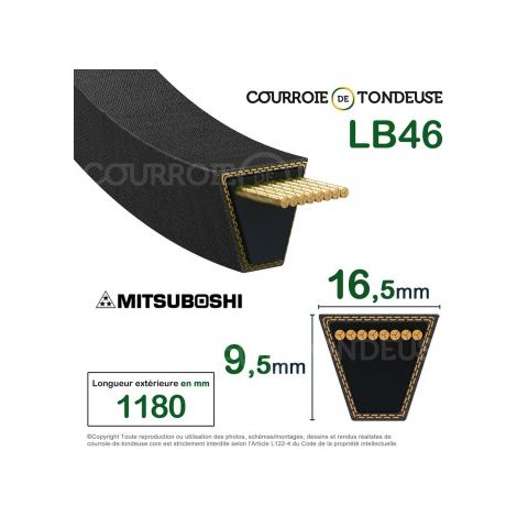 Courroie KUBOTA 62151-6152-0