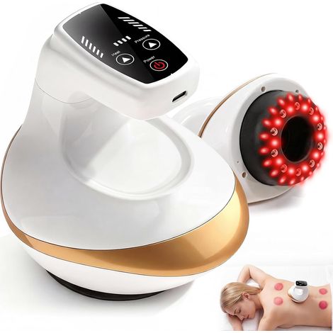 Appareil de Massage Anti Cellulite: Vacuvia Appareil De Massage 4-En-1 Contre La Cellulite - Masseur Anti Cellulite électrique à Ventouse Raffermissement Pour Visage Ventre Jambes Bras (1/5)