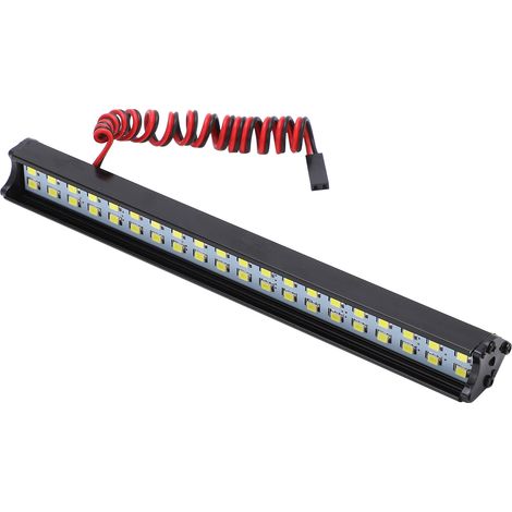 Projecteurs à double rangée, barre lumineuse LED robuste pour Wrangler 1/10 voiture de simulation d'escalade (1/5)