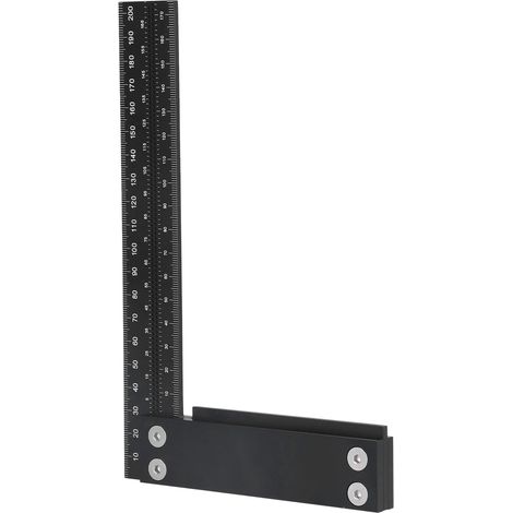 Geschwindigkeitsmesslineal Holzbearbeitungs-Mess- und Markierungswerkzeug Aluminiumlegierung 0200mm (1/5)