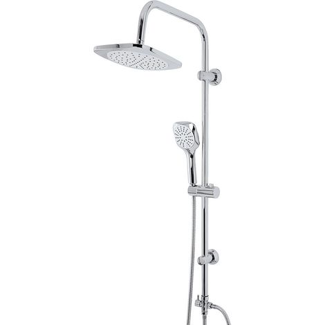 Colonna doccia cromata H 105 cm con deviatore in ottone (1/2)