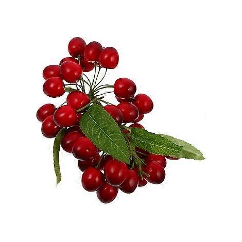 Ornement de cerises artificielles, modèle de guirlande de cerises réaliste, accessoire photo (1/3)