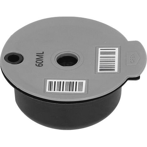Capsule de café réutilisable avec filtre à café, cuillère et goupillon, accessoires pour la maison, le bureau et le café, 60 ml (1/5)