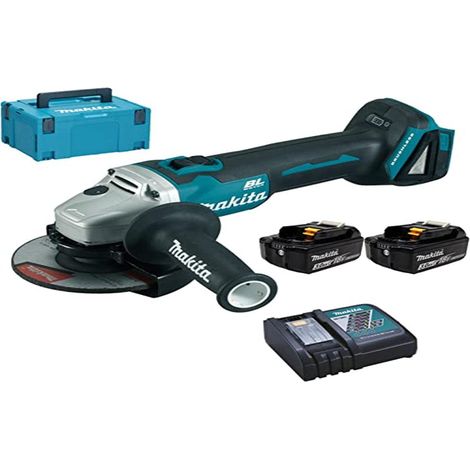 Smerigliatrice angolare 18V LXT Ø125 mm (2x3,0 Ah) in MAKPAC - MAKITA DGA504RFJ