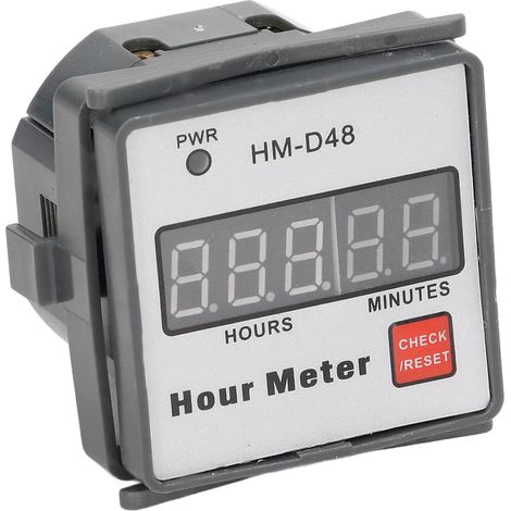 Betriebsstundenzähler mit digitaler Anzeige (0–999,99 h), 220 V Wechselstrom, für Motoren (1/5)