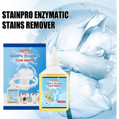 Nettoyant bio-enzymatique pour éliminer les taches jaunes, la graisse et les taches d'huile tenaces sur les tissus et les vêtements – 260 g -- BIEMMEDUE (1/5)
