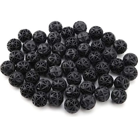 50 Pcs Bio Filtre Poreux Biochemical Ball Filter Media Filtre À Eau Matériau avec Coton pour Fish Tank Pond Aquarium Cascade Fontaine(16mm)-LIAIKI (1/5)