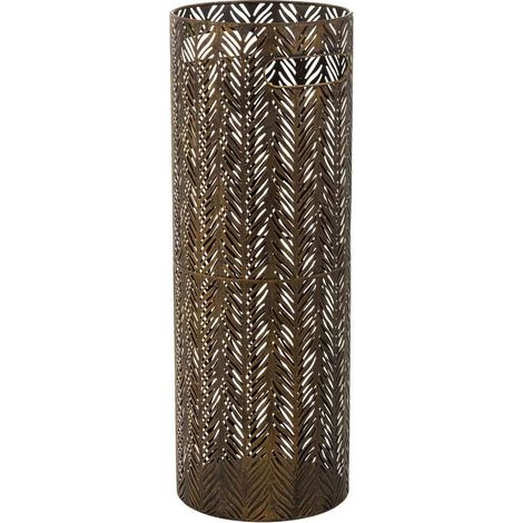 Paragüero redondo de metal dorado 20x20x53
