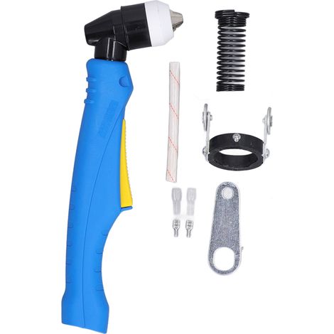 Lot de pistolet de coupe plasma 100A avec borne de connexion à ressort, manchon de protection, clé et rouleau pour soudure (1/5)