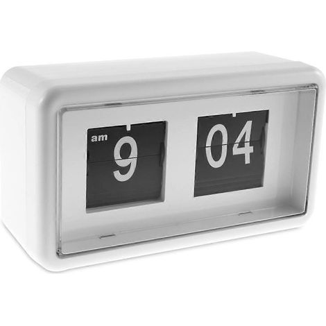 Réveil à retournement automatique, réveil de chevet, horloge numérique rechargeable par piles/USB pour bureau et décoration intérieure (1/5)