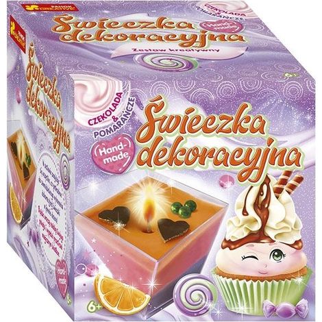 Candela decorativa - cioccolato e arancia