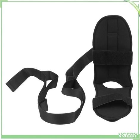 Ceinture d'étirement jambes - FAFEICY - Stretching pied et cheville - Noir - Coton+sangle - 114 cm (1/5)