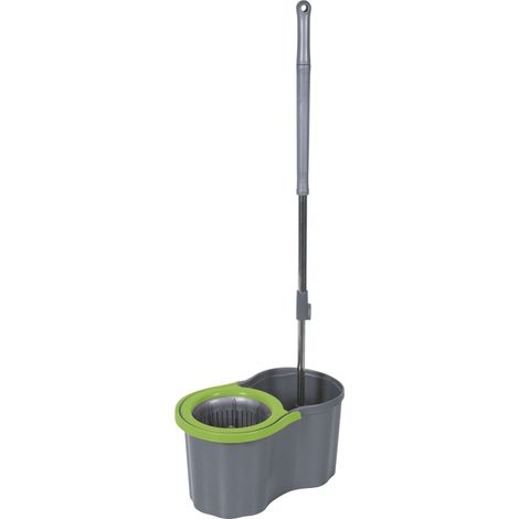 SUPER MOP ROTANTE GRIGIO BORDO VERDE (1/5)