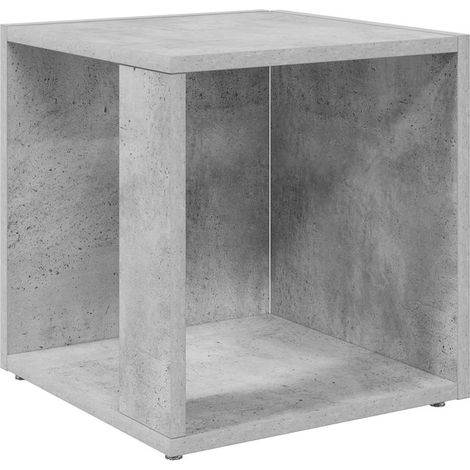 Maison Exclusive - Tavolino Grigio Cemento 33x33x34,5 cm in Truciolato