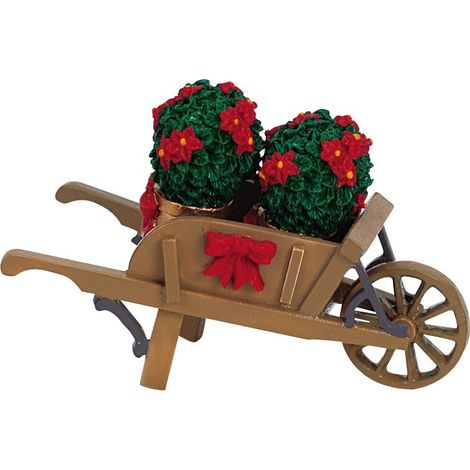 Wheelbarrow With Poinsettias Art.-Nr. 64479