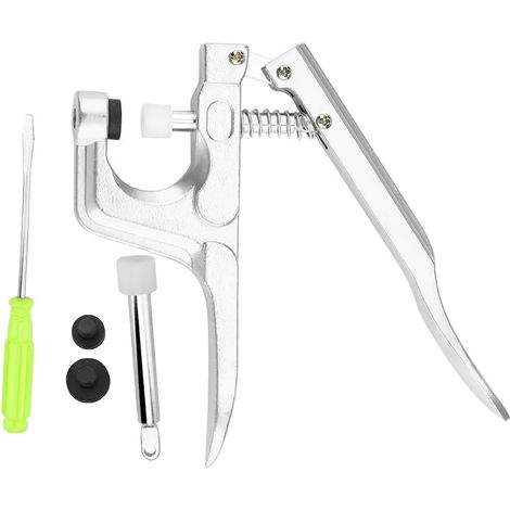Chengze Snap Fastener Crank Set  Multi-size molds T3/T5/T8  Manual Snap Fastener Setting Tool (for resin/plastic snap fasteners)--DTEKGAZ