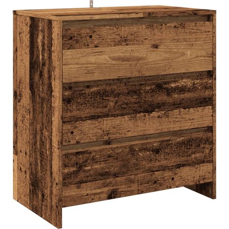 Aparador cómoda cómoda mueble mueble de almacenaje organizador cocina salón salón madera vieja 70 x 41 x 75 cm madera contrachapada marrón 020036609