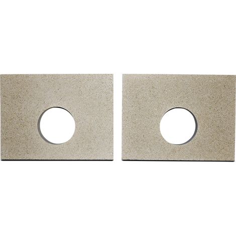 Déflecteur pour poêles à cheminée UNI-1063 de Techfire - vermiculite - dimensions d'encastrement parfaitement adaptées (1/4)