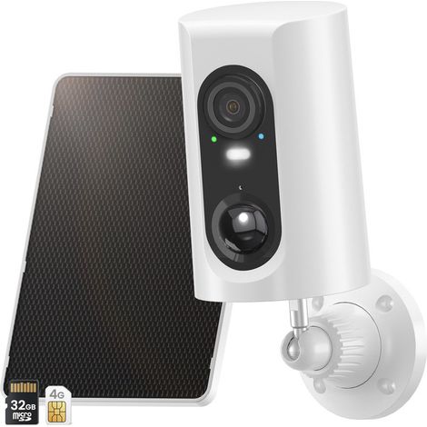 Telecamera di sorveglianza esterna ANRAN 3G/4G LTE + pannello solare, telecamera wireless con batteria da 2K, scheda SIM + scheda SD da 32 GB, G3M3 - 1 pezzo (1/5)