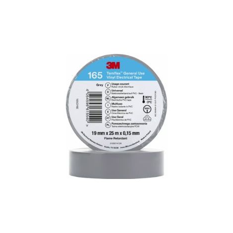Nastro Isolante Temflex 165 19Mm X 25M Grey ( 3M cod. 7100184814 )