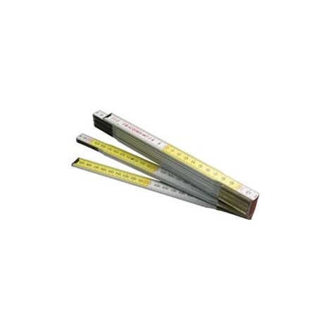 Doppiometro in legno bicolore click ft