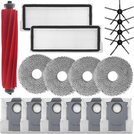 Accessoires pour aspirateur robot Roborock Qrevo S : brosse principale, chiffon de nettoyage, filtre (1/5)