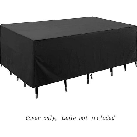 SHINING HOUSE Gartenmöbel-Abdeckung, 210D Oxford Gartentisch-Abdeckung, wasserdichte Gartentisch-Abdeckung, Outdoor-Schutzhülle, Gartenmöbel für Tisch, Stuhl und Sofa, 135 x 135 x 72 cm (1/5)