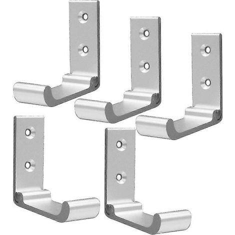Lot de 5 crochets pliables pour suspendre les serviettes au mur (1/4)