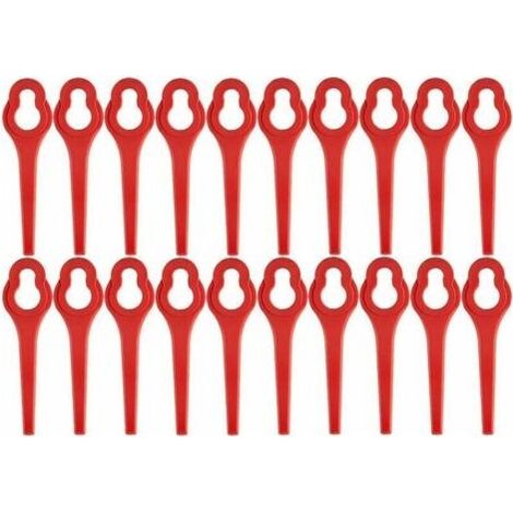 Lot de 100 lames de rechange pour débroussailleuse à batterie GFART 18 - Lame en plastique pour débroussailleuse GFART (1/5)