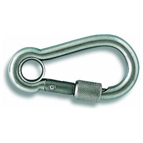 Mousqueton à vis inox 270 kg Diamètre 10 mm long100 mm