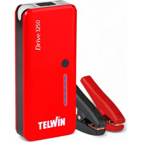 Avviatore di emergenza per auto power bank drive 9000 mAh con torcia e attacchi USB (1/5)