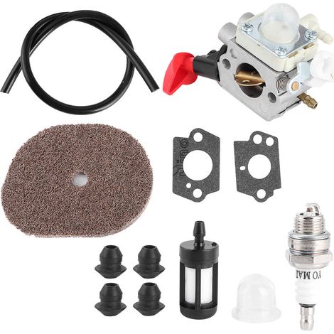 Kit de nettoyage de filtre à air et de carburateur pour Stihl FS50 FS56 FS40 FS70 FC56 FC70 ZAMA C1M S267A (1/5)