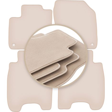 Alfombrillas PREMIUM beige para: Honda Civic IX hatchback 2012-